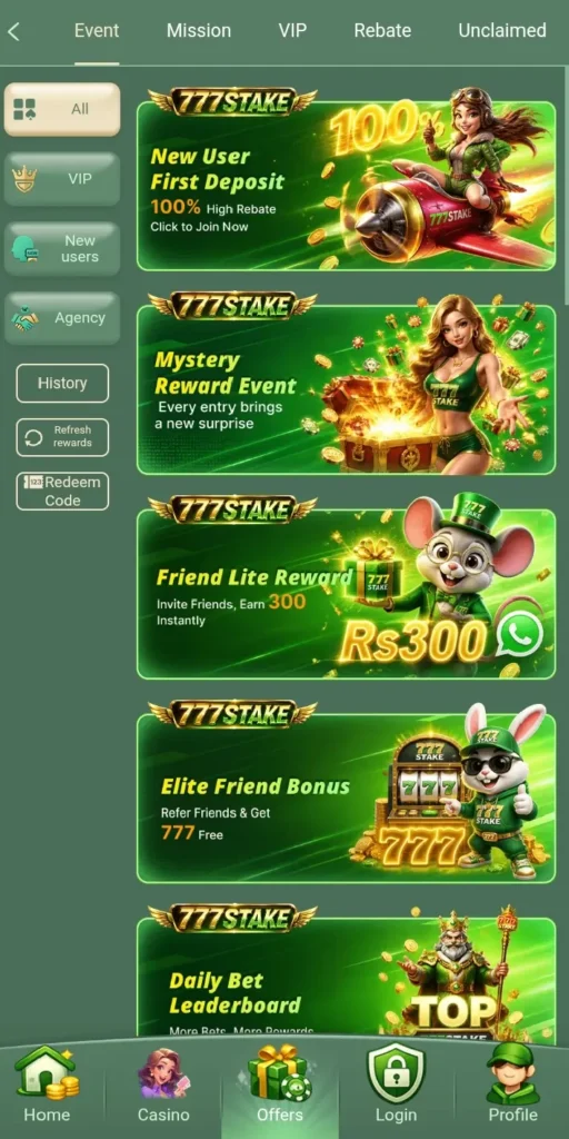 777stakr Game daily login, new bonuses, and real cash.