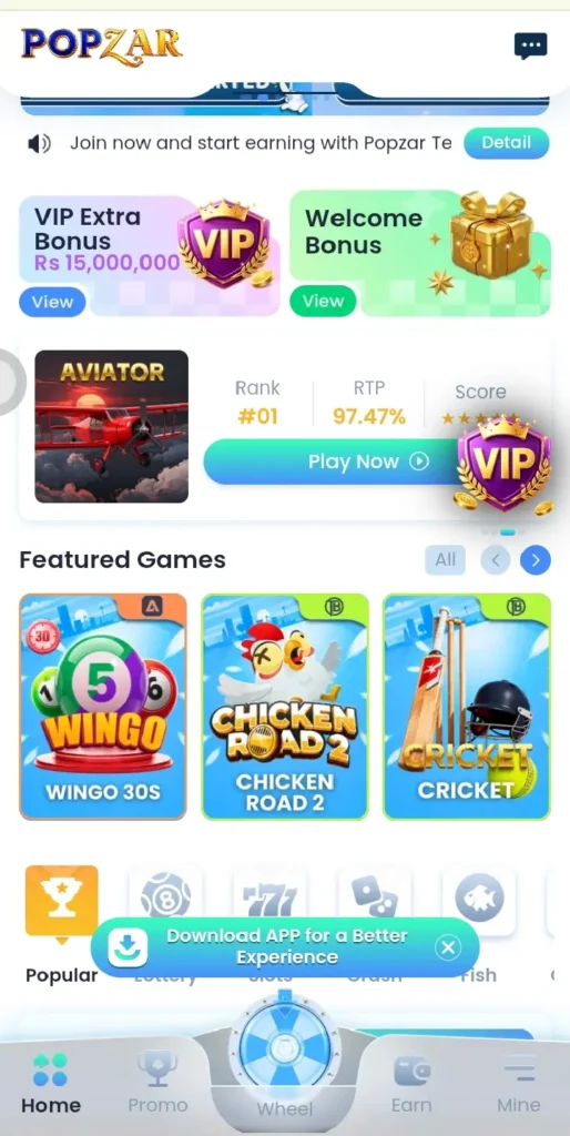 POP ZAR Game Register Now & Receive a new bonus.