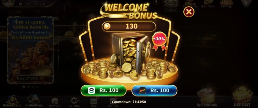Royal X Casino deposit and withdrawals.