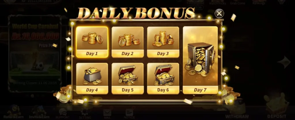 Royal X Casino Game bonuses and promotions systems unique.